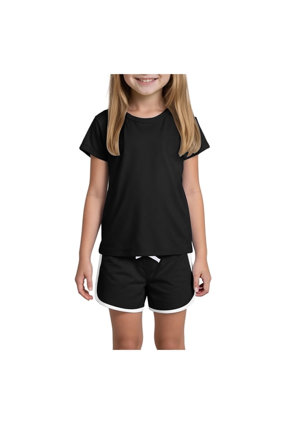 Girls Summer Outfits 7-8 Cute Summer Clothtes for Girls 2 Piece Short Sets Outfits Vacation School Teen Girl Clothes for Boys and Girls