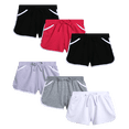 thumbnail image 1 of Real Love Girls Active Shorts French Terry Athletic Gym Dolphin Shorts 6 Pack, 1 of 7