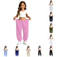 thumbnail image 1 of Girls Active Sweatpants Athletic Performance Joggers with Pockets Size 4-5 Years, 1 of 8