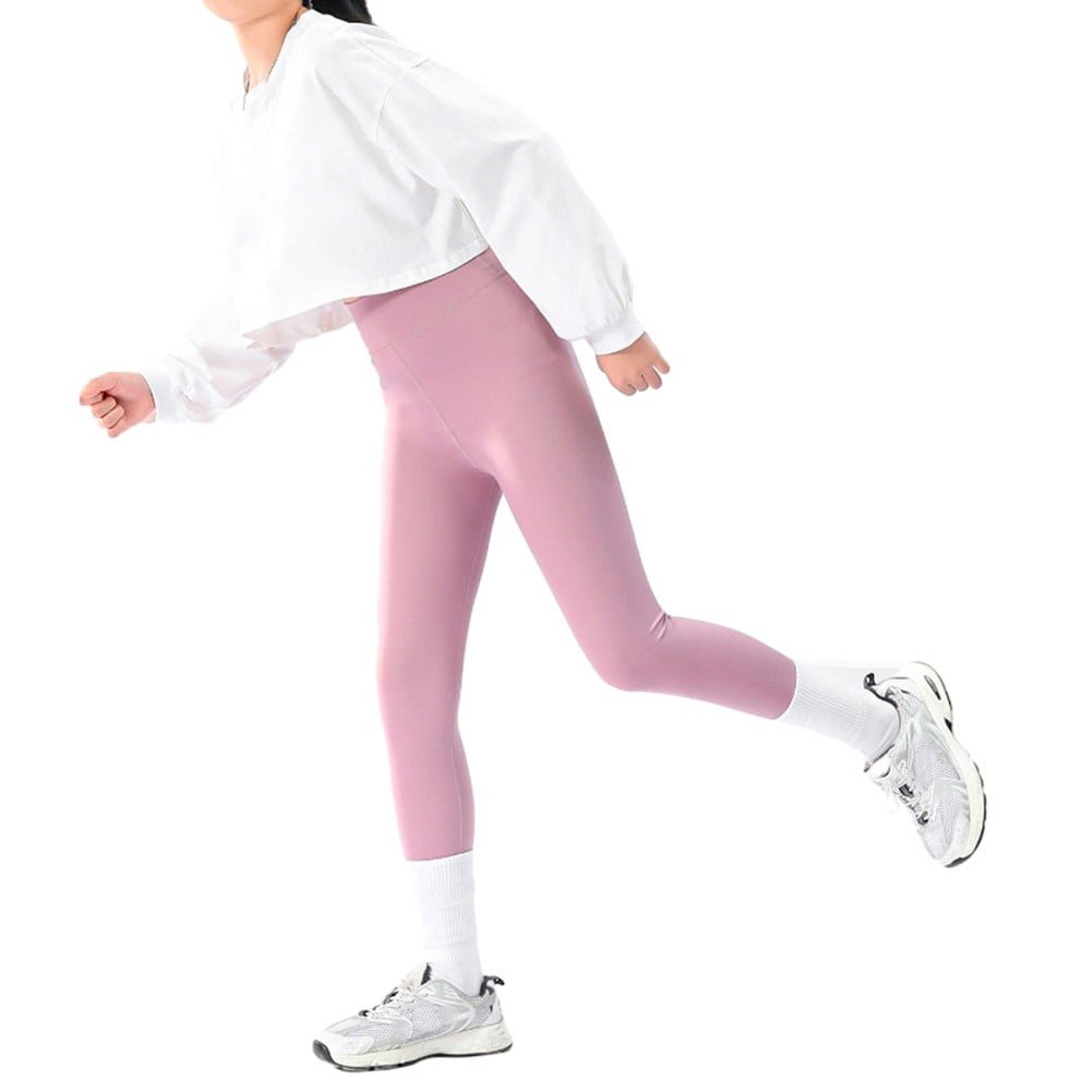 Girls Active Workout Leggings Multi color High Waisted Athletic Leggings Dance Yoga Pants for Kids 4 10 Years Walmart
