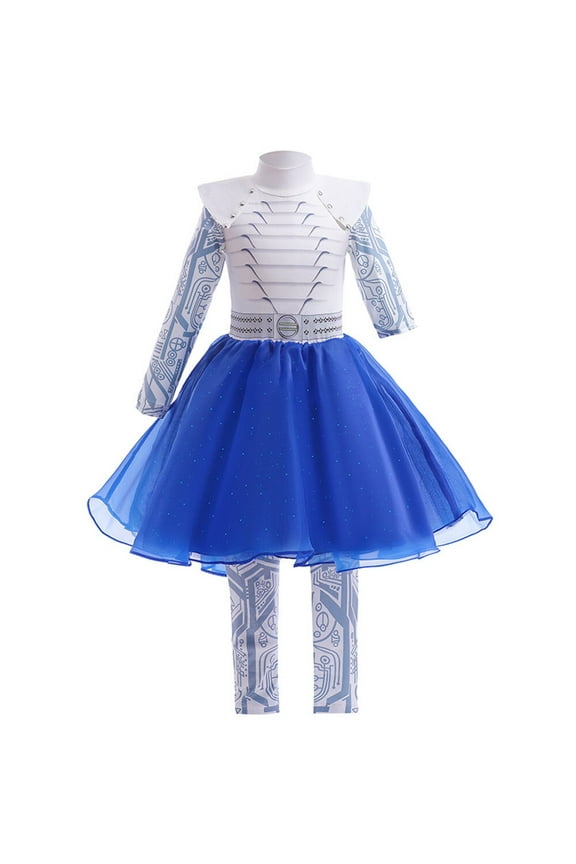 Girls Addison Zombies Costume Dress w/Pant Cosplay Halloween Christmas Outfits