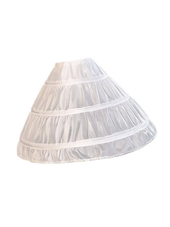 Girls Adjustable 50cm Crinoline with Steel Hoops for Weddings, Ballet & Special Occasions