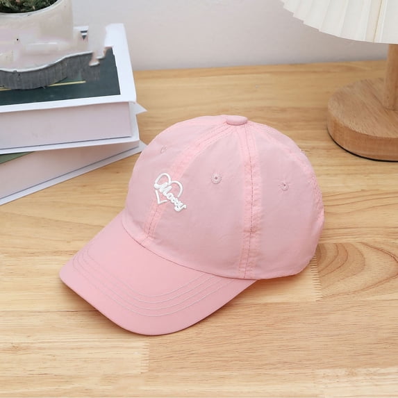 Girls Adjustable Baseball Cap with Ponytail Hole Lightweight Breathable Summer Sun Visor for Outdoor Sports Funny Hats Adjustable Cute Caps Adjustable Baseball Hats for Boys & Girls