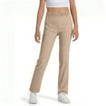 thumbnail image 1 of Girls And Boys Pants High Stretchy Dress Pants Uniform Pants Color: Khaki Size: 13-14 years, 1 of 6