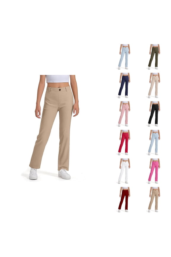 Girls School Uniform Pants Dress Pants,School Uniform for Kids Girls Size 15-16 Years