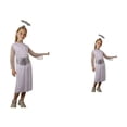 thumbnail image 1 of Girls Angel Dress, White Fairy Tale Long Gown for Performance, Pageant, Holiday Party, and Play Outfit with Elegant Design, Kids Angel, 1 of 6