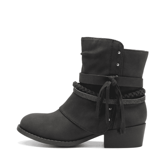 Girls Ankle Boots Side Zipper Low Heel Comfortable Casual Shoes for Toddler Little Kid Big Kid Non Slip Sole