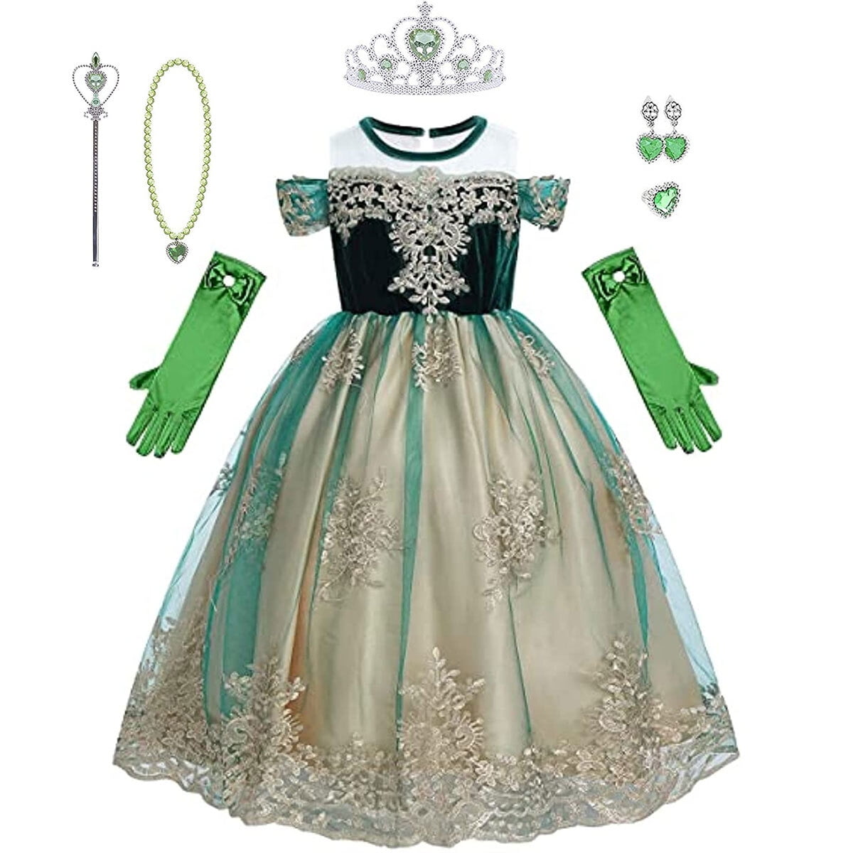 Girls Anna Princess Dress Costume Snow Queen Christmas Party Birthday Dress  up - Walmart.com