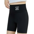 thumbnail image 1 of Girls Anti-Glare Safety Shorts Leggings Sports Short Solid High Waist Black 13 Years-14 Years, 1 of 7