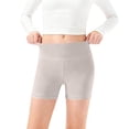 thumbnail image 1 of Girls' Athletic Bike Shorts, Dance Yoga Running Soccer Short Leggings, Kids Compression Exercise Shorts Gray 9-10Y, 1 of 6