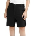 thumbnail image 1 of Girls' Athletic Biker Shorts New Girls Boys Bermuda Shorts Knee Length Elastic Waisted with Pockets Kids Dressy Casual Summer Suit Pants Black 9-10 Years, 1 of 7