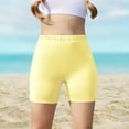 thumbnail image 1 of Girls Athletic Biker Shorts, High Waisted Kids Casual Solid Comfy Yoga Dance Summer Shorts for 5-14 Years, 1 of 7