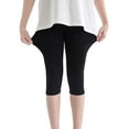 thumbnail image 1 of Girls Athletic Capri Leggings - Cotton Blend Cropped Pants for Running, Workout & Summer Activities, Sizes 3-12 Years, 1 of 6