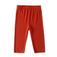 thumbnail image 1 of Girls Athletic Capri Leggings for Kids Running Workout and Play Cropped Pants with Comfortable Stretch Fabric, 1 of 3