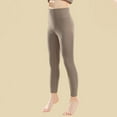 thumbnail image 1 of Girls' Athletic Leggings Kids Dance Running Yoga Pants Workout Active Dance Tights with Pockets Coffee 9 Years, 1 of 3