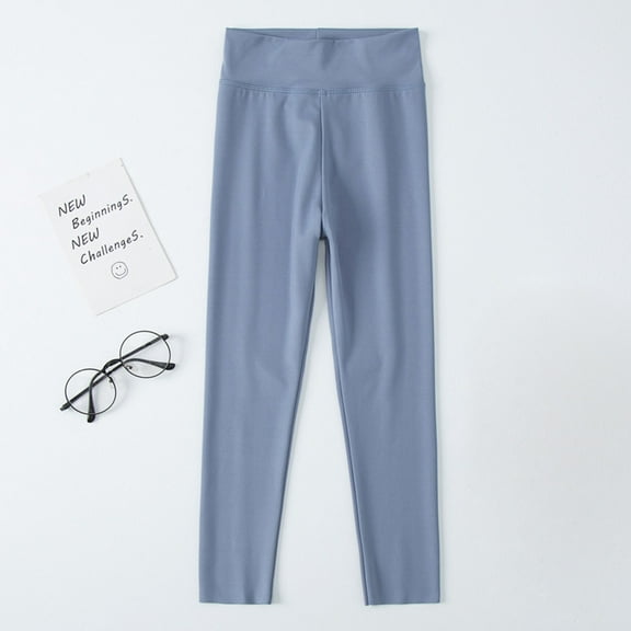 Girls Athletic Leggings Kids Dance Running Yoga Pants Workout Dance Tights Classic Girls Pants Blue 3-4 Years