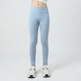 thumbnail image 1 of Girls Athletic Leggings Kids Dance Running Yoga Pants Workout Tights with Pockets, 1 of 6