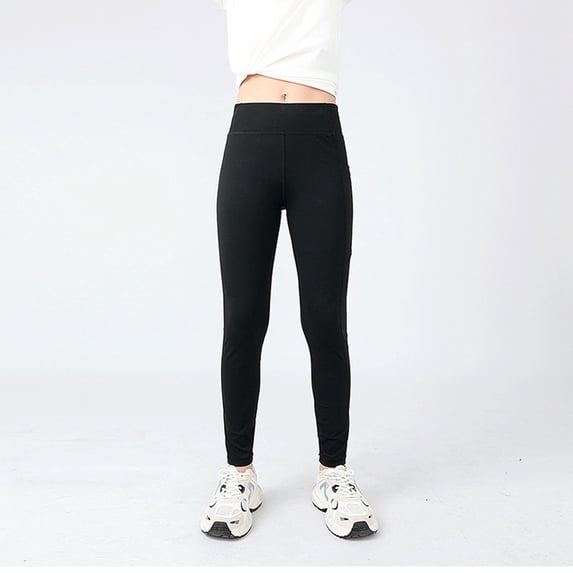 Girls Athletic Leggings Kids Dance Running Yoga Pants Workout Tights with Pockets