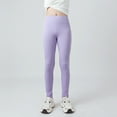 thumbnail image 1 of Girls Athletic Leggings Kids Dance Running Yoga Pants Workout Tights with Pockets, 1 of 6