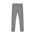 thumbnail image 1 of Girls Athletic Leggings Kids Dance Workout Running Yoga Pants Active Girls Stretchy Tights Leggings Casual Pants Tall Pants for Kids Gray 4Y, 1 of 9