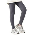 thumbnail image 1 of Girls Athletic Leggings, Microfiber Footless Tights for Dance Running Yoga Workout, Soft Ballet Dance Pants, 1 of 5