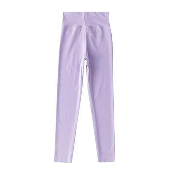 Girls Athletic Leggings Yoga Dance Running Workout Pants High Waisted Soft Comfortable Elastic Trousers Z02-PP1 8-9 Years