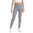 thumbnail image 1 of Girls Athletic Leggings for Kids Tights Fleece Warm Basic Sports Volleyball Soccer Horse Sweatpants High Waist Yoga Pants (11-12Years, Gray), 1 of 5