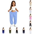 thumbnail image 1 of Girls' Athletic Regular Fit Workout Jogger Sweatpants with Pockets 12-13 Years, 1 of 7