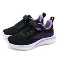 thumbnail image 1 of Girls' Athletic Shoes Tennis Shoes Breathable Sneakers (Black 12.5), 1 of 8