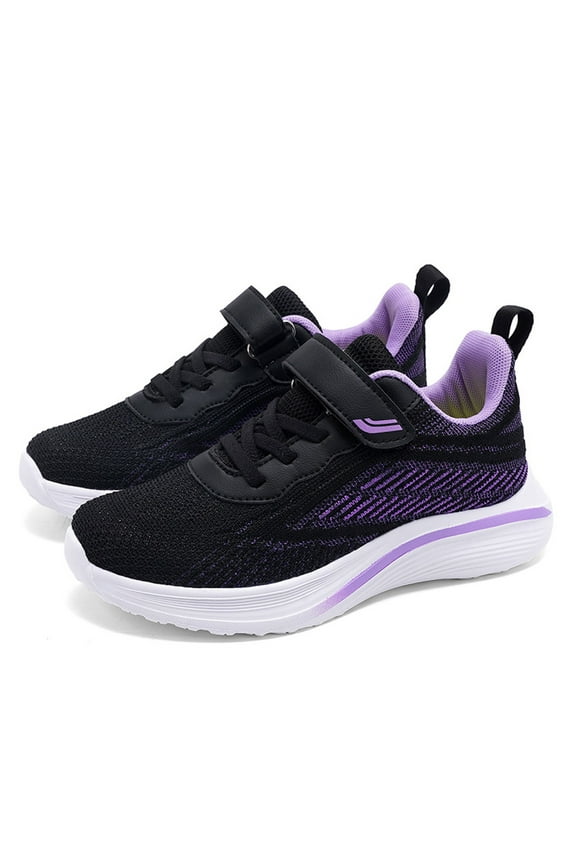 Girls' Athletic Shoes Tennis Shoes Breathable Sneakers (Black 13)