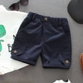 thumbnail image 1 of Girls Athletic Shorts Athletic Running Blue Shorts High Waisted Summer Clothes 3-4 Years, 1 of 3