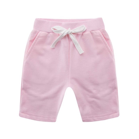 Girl Shorts Athletic Running Pink Shorts Elastic Girl Summer Clothes 8-9 Years