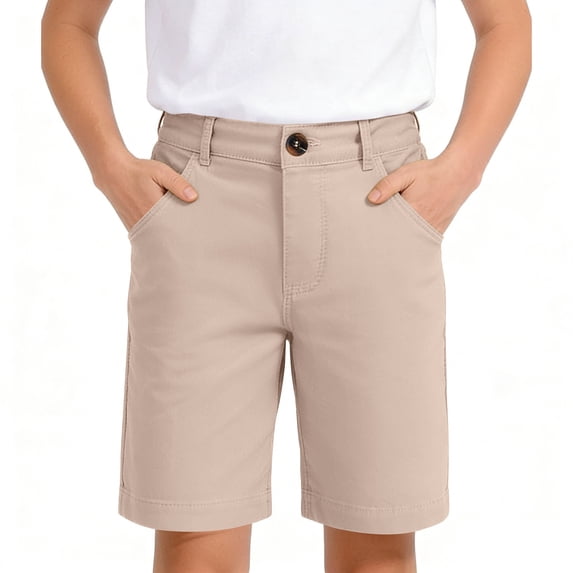 Girls Athletic Shorts Comfortable Beige Shorts Elastic Beach Shorts 7-8 Years