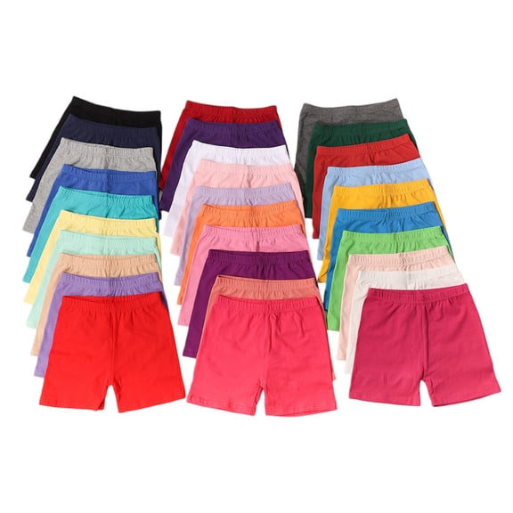 Girls Athletic Shorts Kids Workout High Waisted Volleyball Shorts Yoga Dance Gymnastics Shorts