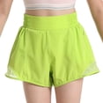 thumbnail image 1 of Girls Athletic Shorts Loose Fit Summer Running Fitness Breathable Yoga Pants Sheer Net Design Comfortable Activewear For Kids, 1 of 5