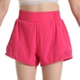 thumbnail image 1 of Girls Athletic Shorts Loose Fit Summer Running Fitness Breathable Yoga Pants Sheer Net Design Comfortable Activewear For Kids, 1 of 5