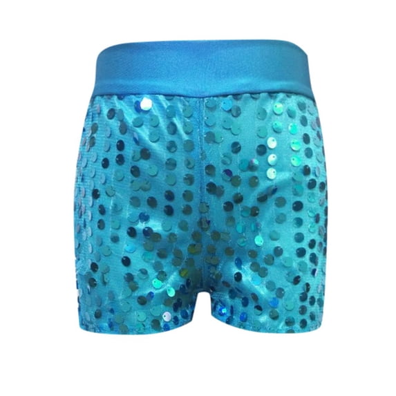 Girls Athletic Shorts Quick Dry Workout Sky Blue Shorts Elastic Cute Clothes for Girls 6-9years