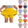 thumbnail image 1 of Girls Athletic Skort With Shorts And Pockets For Tennis Cheerleading Play Comfort Stretch Fabric, 1 of 6