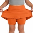 thumbnail image 1 of Girls Athletic Skort with Shorts and Pockets, Tennis Cheerleading Performance Skirt 4-12Y, 1 of 6