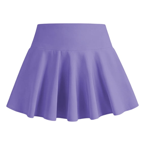 Girls Athletic Sports Skirt, Running Tennis Basketball Performance Skort 6-14Y