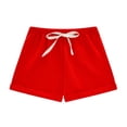 thumbnail image 1 of Girls Athletic Sweat Shorts Loose Elastic Waist Versatile Solid Summer Workout Running Shorts for 1-8 Years, 1 of 7