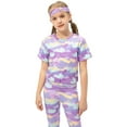 thumbnail image 1 of Girls Athletic Tops Short Sleeves Running Active Yoga Dance Sports Shirts 5-12Y, 1 of 7