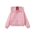 thumbnail image 1 of Girls Athletic Zip-Up Jacket Long Sleeve Lightweight Riding Jacket with Pocket Boys Windbreaker Outerwear UPF 50+ Hoodie Coat, 1 of 9