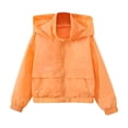 thumbnail image 1 of Girls Athletic Zip-Up Jacket Long Sleeve Lightweight Riding Jacket with Pocket Boys Windbreaker Outerwear UPF 50+ Hoodie Coat, 1 of 9