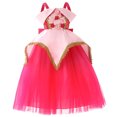 thumbnail image 1 of Girls Aurora Princess Dress Off Shoulder Halloween Christmas Birthday Party Gown, 1 of 6