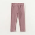 thumbnail image 1 of Girls Autumn Solid Color Elastic Waist Sweatpants with Leggings Warm Pull On Pants for Toddler Boys, 1 of 3