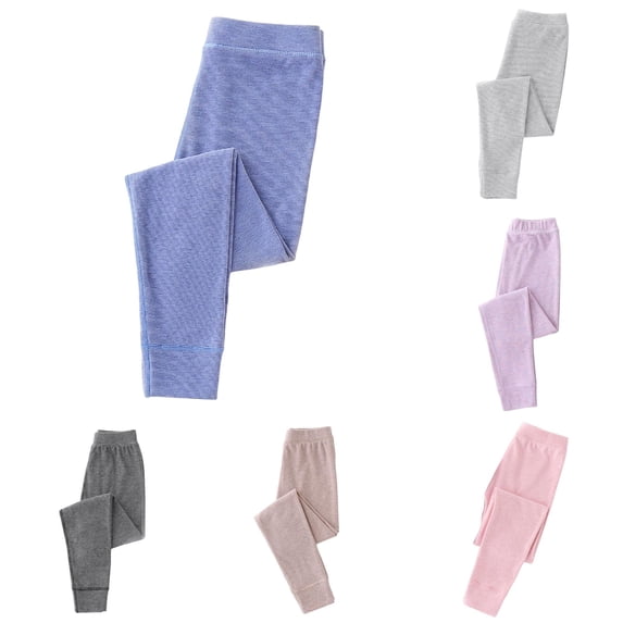 Girls' Autumn Style Leggings Pants Solid Elastic Children's Pants Baby's Winter Pants Girls Compression Leggings 7-8 Years