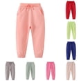 thumbnail image 1 of Girls' Autumn Winter Style Long Pants Sports Elastic Children's Pants Boys Pants Girls Clothes for Winter 4-5 Years, 1 of 7