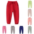 thumbnail image 1 of Girls' Autumn Winter Style Long Pants Sports Elastic Children's Pants Boys Pants Girls Clothes for Winter 5-6 Years, 1 of 4
