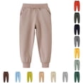 thumbnail image 1 of Girls' Autumn Winter Style Long Pants Sports Elastic Children's Pants Boys Pants Girls Ski Tights 5-6 Years, 1 of 4